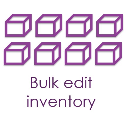 Bulk edit inventory